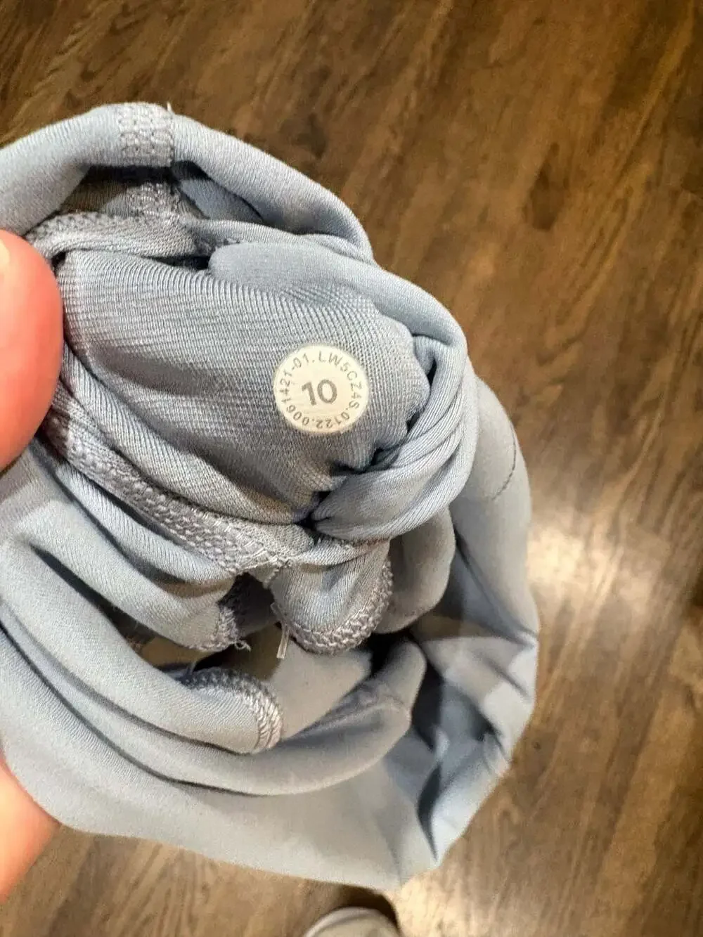 lululemon athletica light blue leggings size 10
